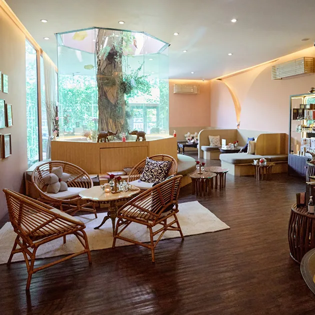 Divana luxury Thai spa interior in Bangkok
